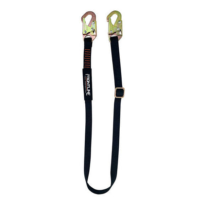 Frontline LPO61SADJ Combat 6' Positioning Adjustable Restraint Lanyard VM Hardware