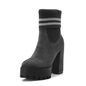 Fashionable Chunky High Heels Waterproof Women's Boots
