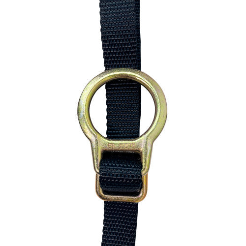 Frontline LPO62SADJ Combat 6' Tie-Back Double Leg Shock Absorbing Lanyard with Snaphooks VM Hardware