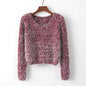 Women's Solid Color Round Neck Pullover Sweater