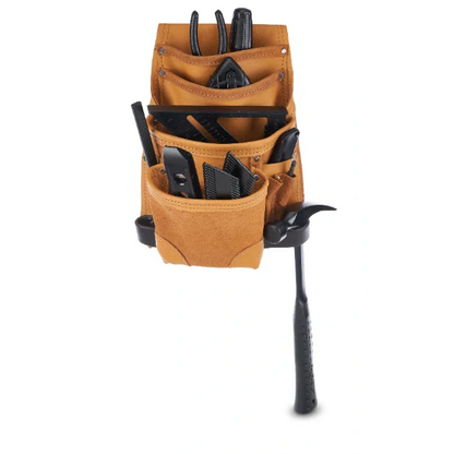 AWP LT-683-3 Classic Leather Tool Pouch VM Hardware