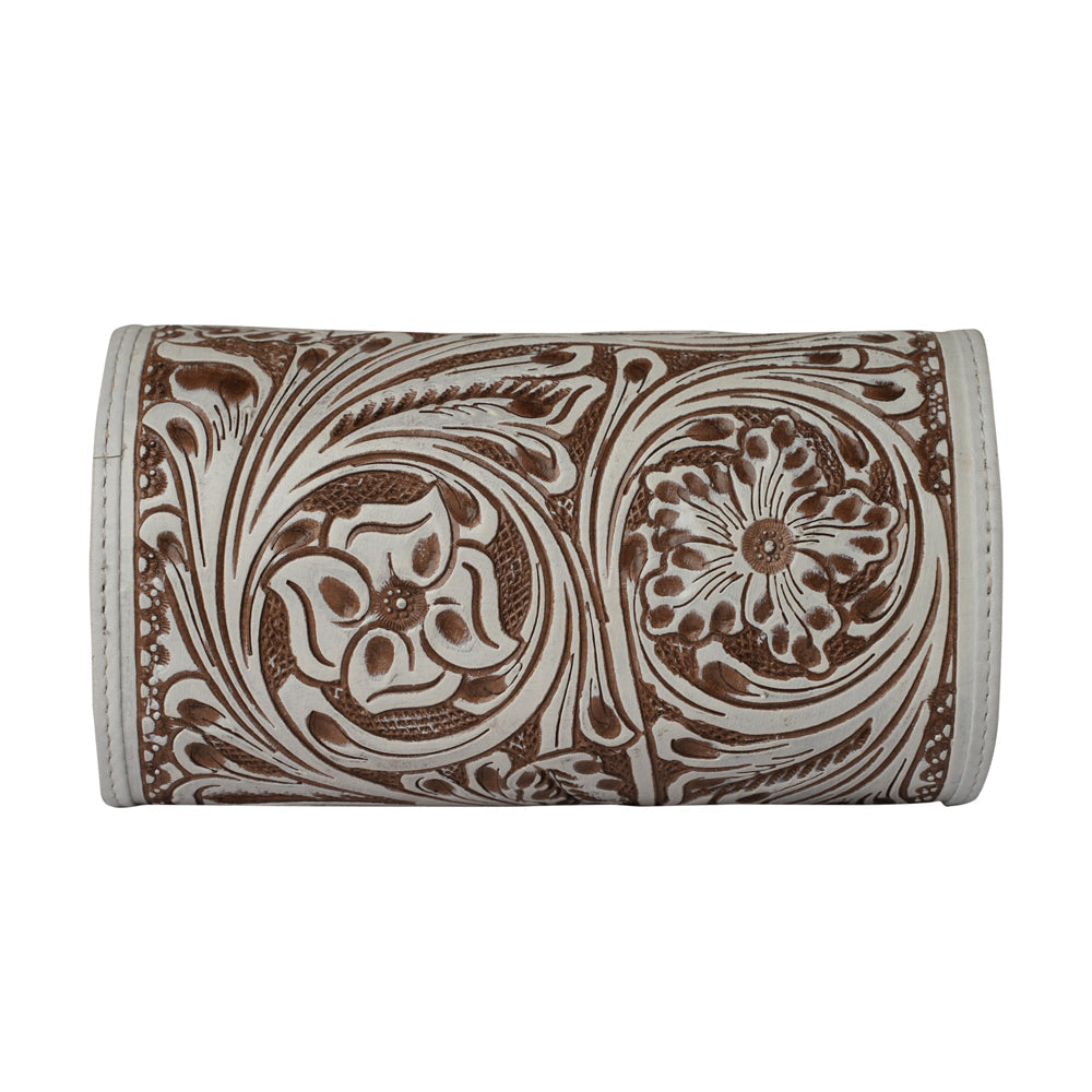 Handtooled Canyon Jewellery Case - Ivory Dust Myra USA