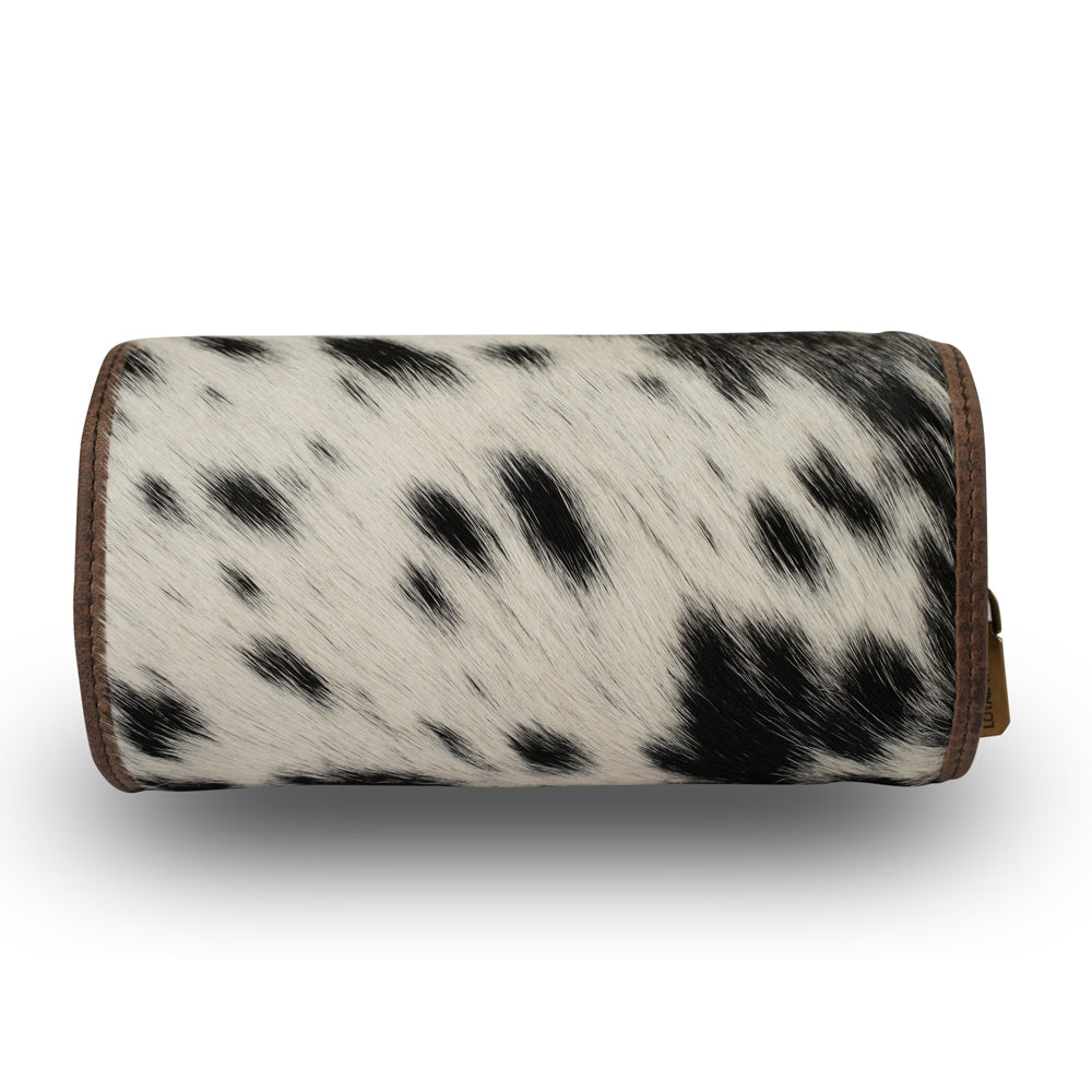 Canyon Jewellery Case - Black & White Cowhide Myra USA
