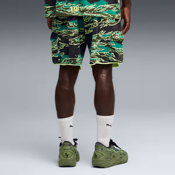 Puma Lafrance Supply Terry Shorts - Green Terrain Denim Exchange