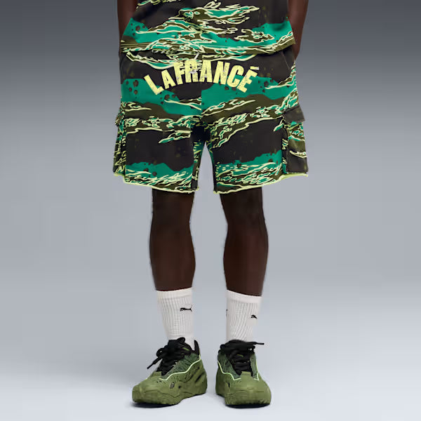 Puma Lafrance Supply Terry Shorts - Green Terrain Denim Exchange