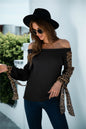 Lace Knit Patterns Top | Womens Long Sleeve Shirts FitiqueFit