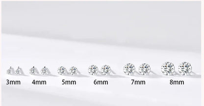 Feeling Luxe 925 Sterling Silver Studs with Zircon Stone