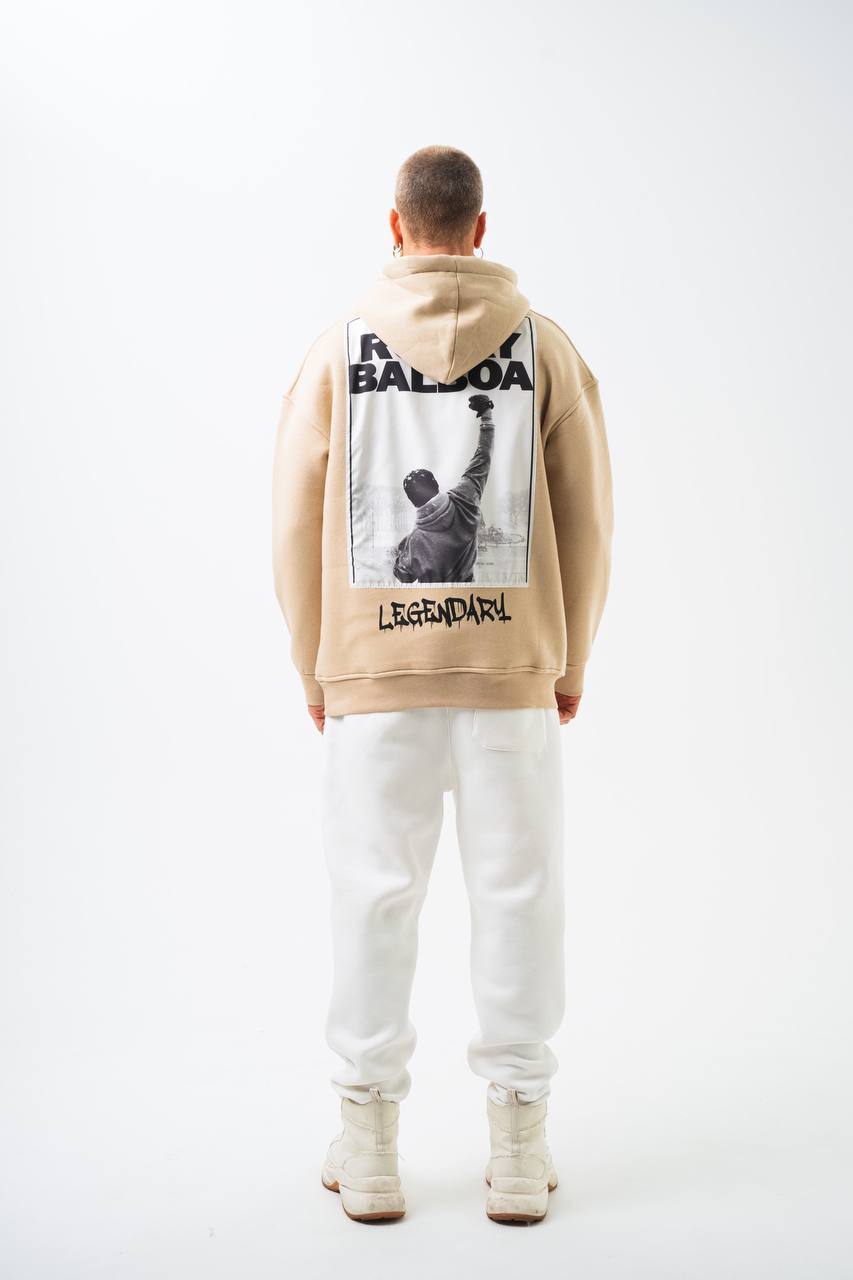 Rocky Balboa Oversized Hoodie – Champion Spirit Streetwear Withinblack