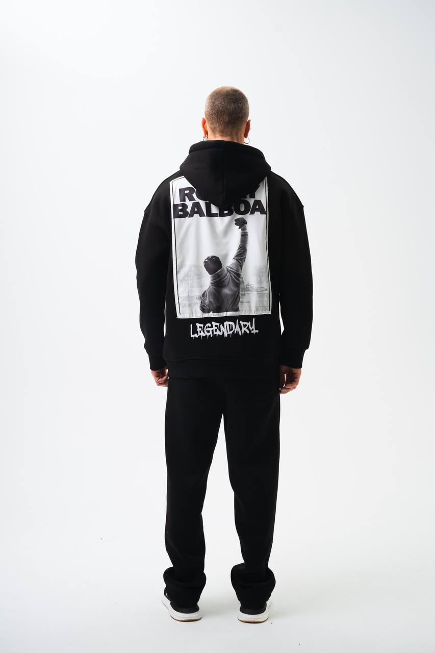 Rocky Balboa Oversized Hoodie – Champion Spirit Streetwear Withinblack