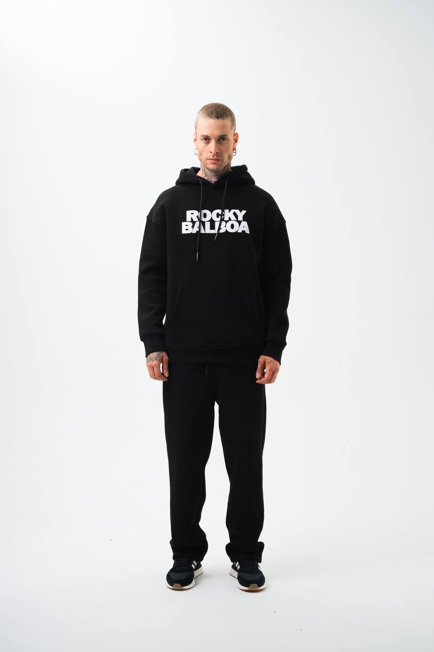 Rocky Balboa Oversized Hoodie – Champion Spirit Streetwear Withinblack