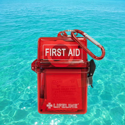 LifeLine First Aid WATERPROOF FIRST AID KIT for Water, Snow, and the Outdoors quakekits.com