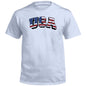 USA Flag Lettering (Front) Shield Republic