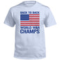Back to Back World War Champs (Front) Shield Republic