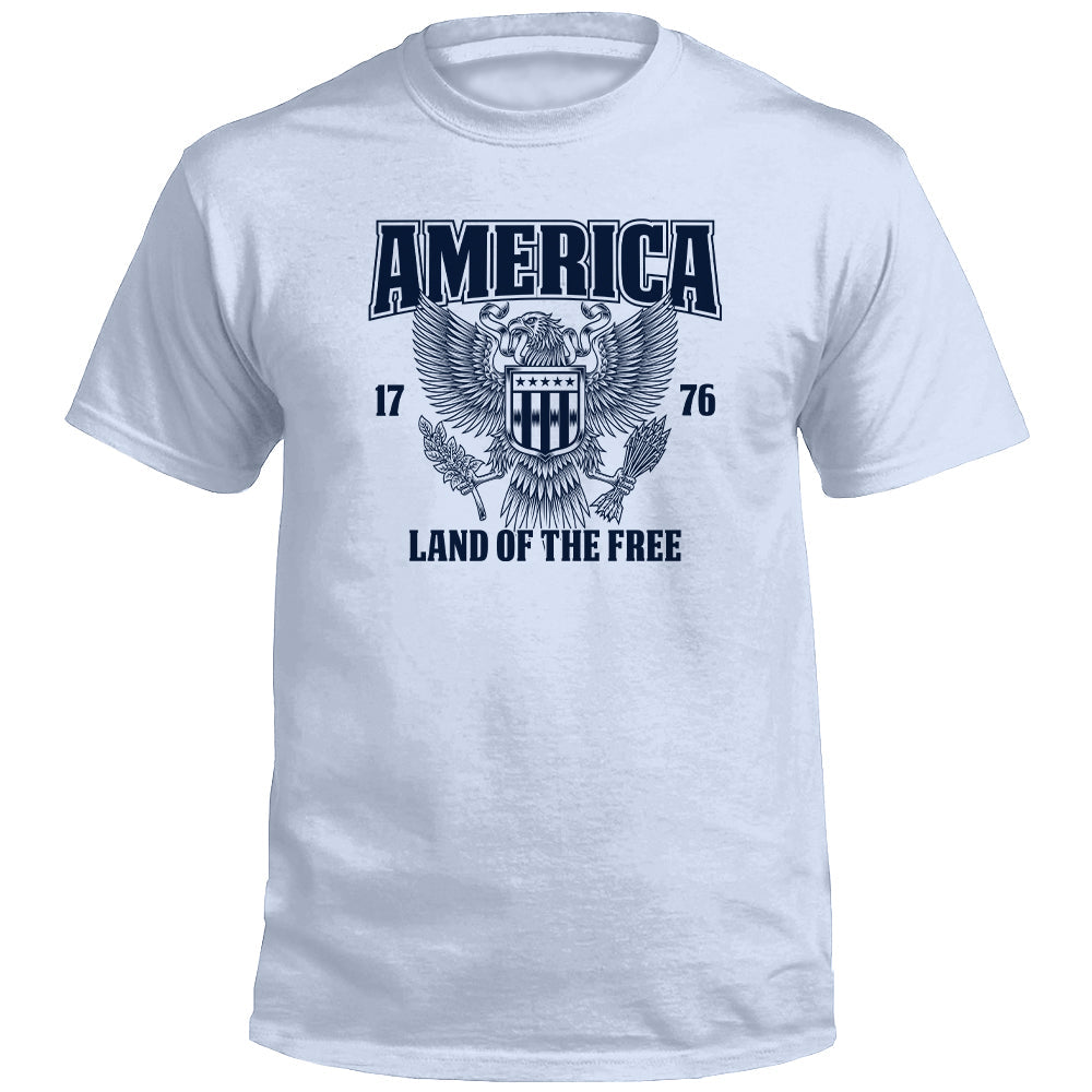 America Land Of The Free Shield Republic