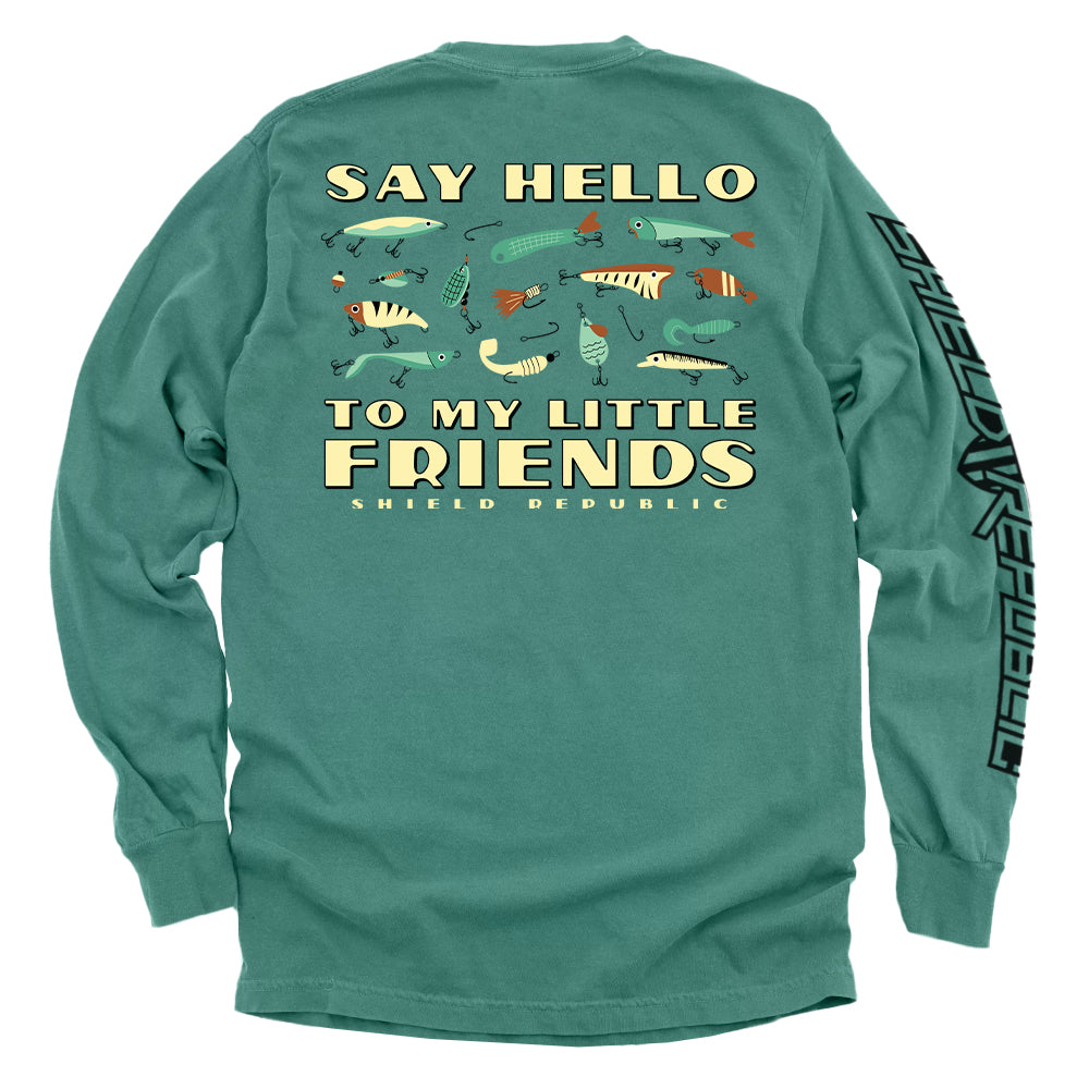 Say Hello to My Little Friends Green (Back Print) Shield Republic