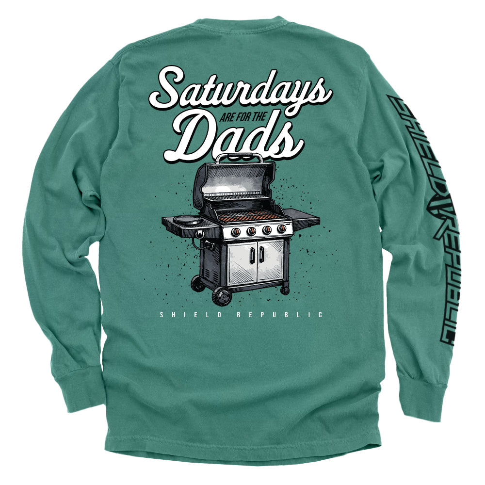 Saturdays Are For The Dads Grill Shield Republic
