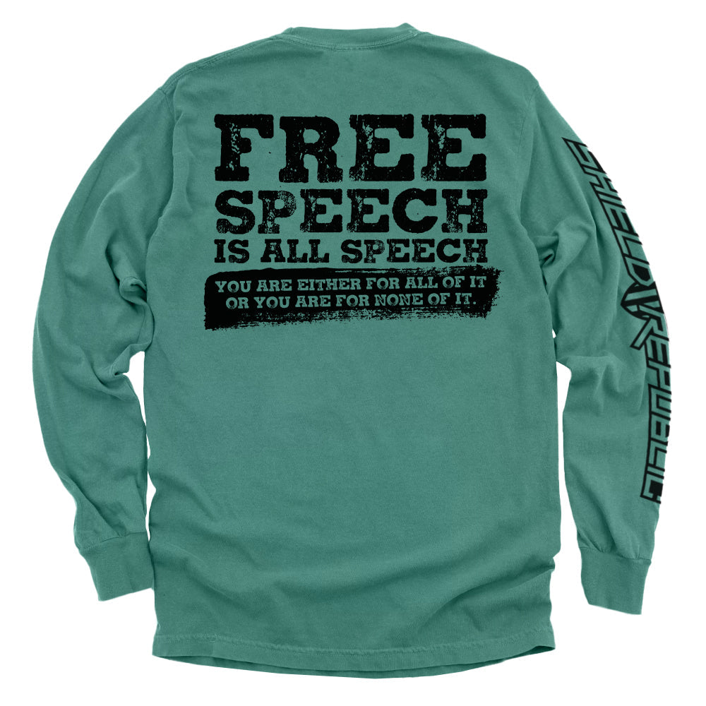 Free Speech Is All Speech Shield Republic