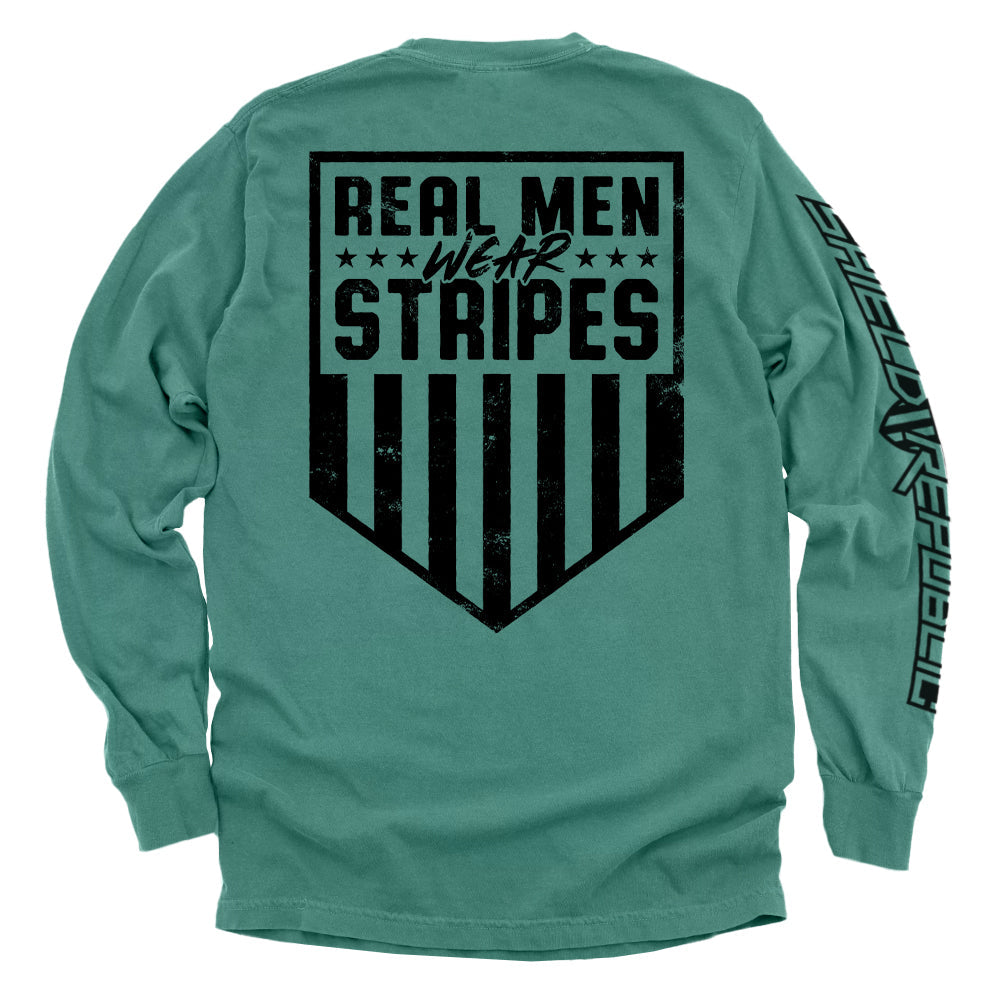 Real Men Wear Stripes (Back Print) Shield Republic