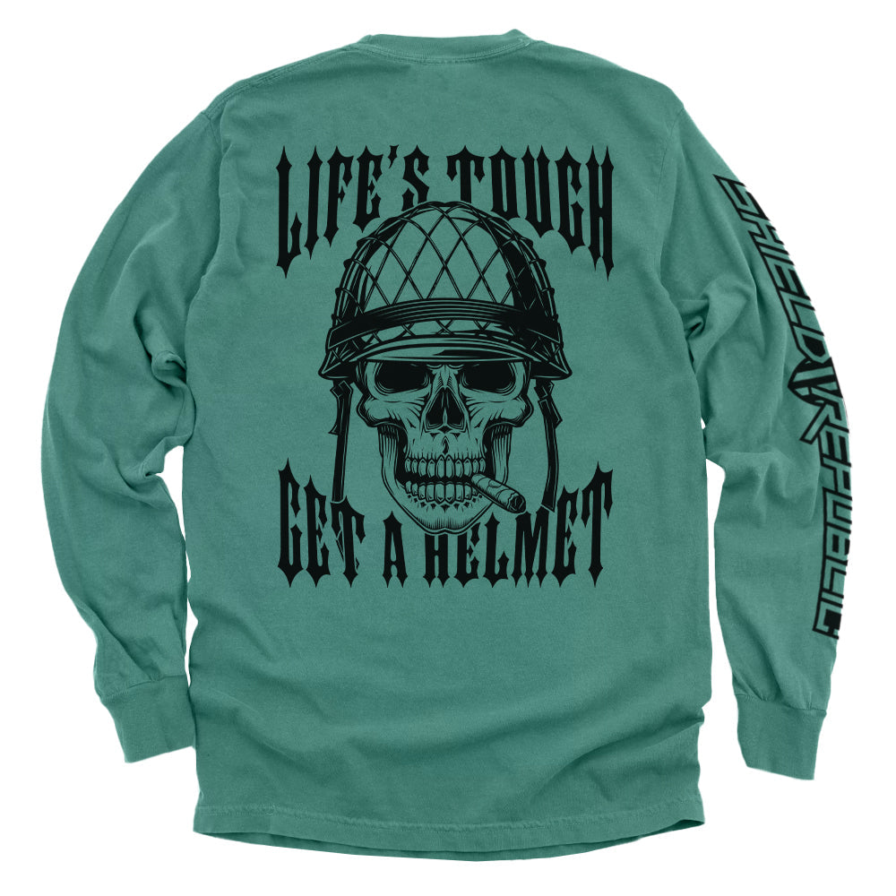 Life's Tough Get A Helmet Shield Republic