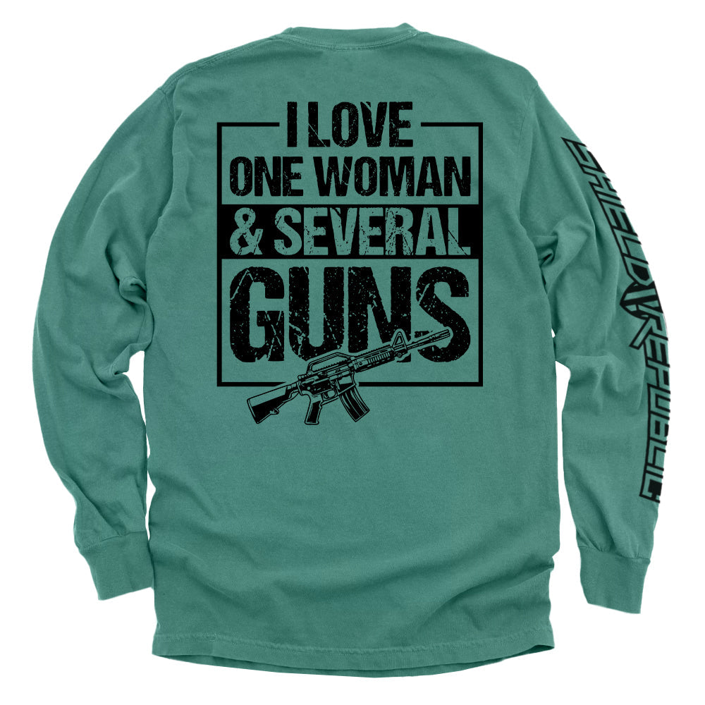 I Love One Woman & Several Guns Shield Republic