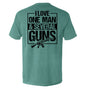 I Love One Man & Several Guns (Back Print) Shield Republic