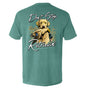 Don't Stop Retrievin Yellow Lab Shield Republic