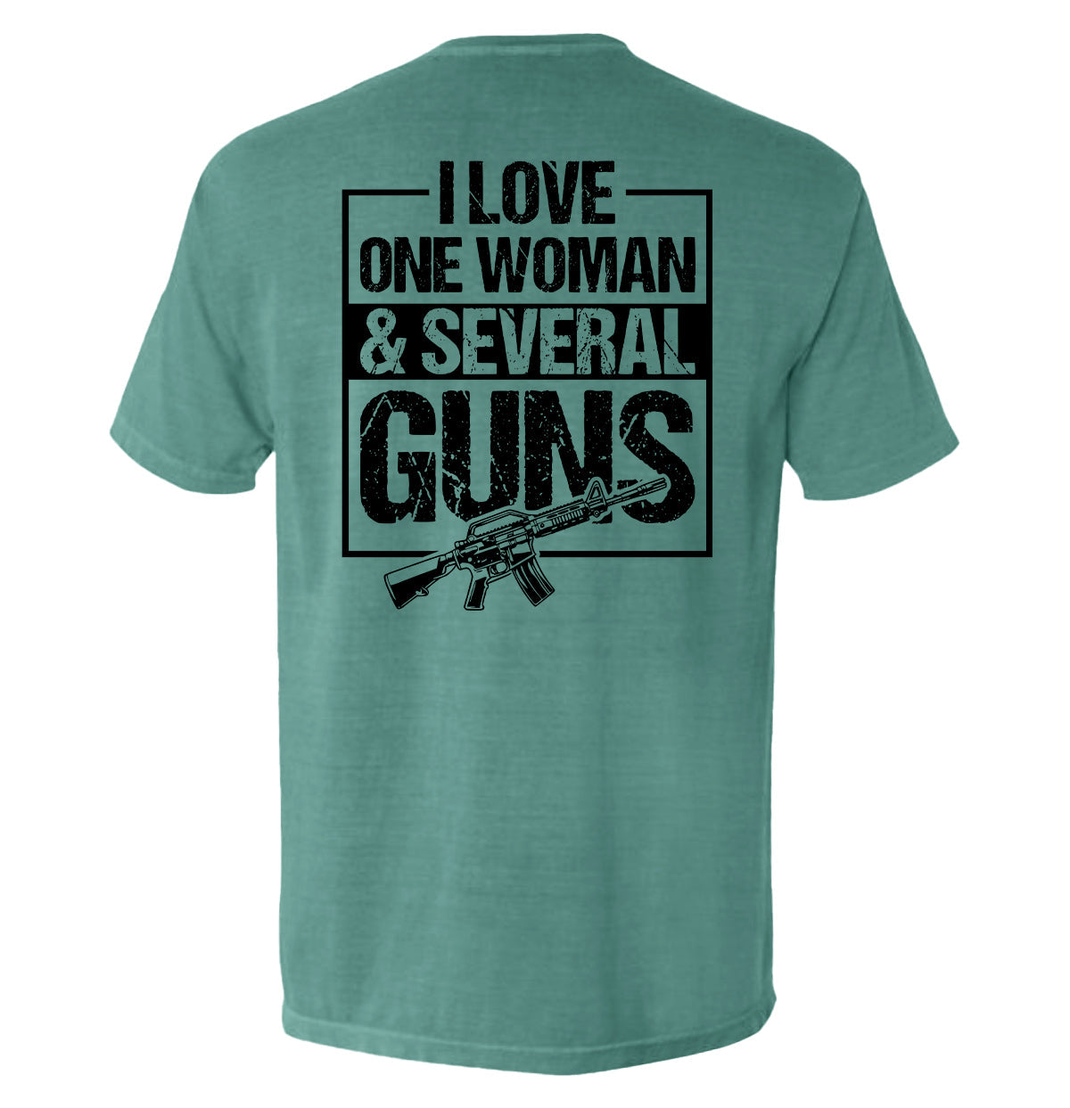 I Love One Woman & Several Guns Shield Republic