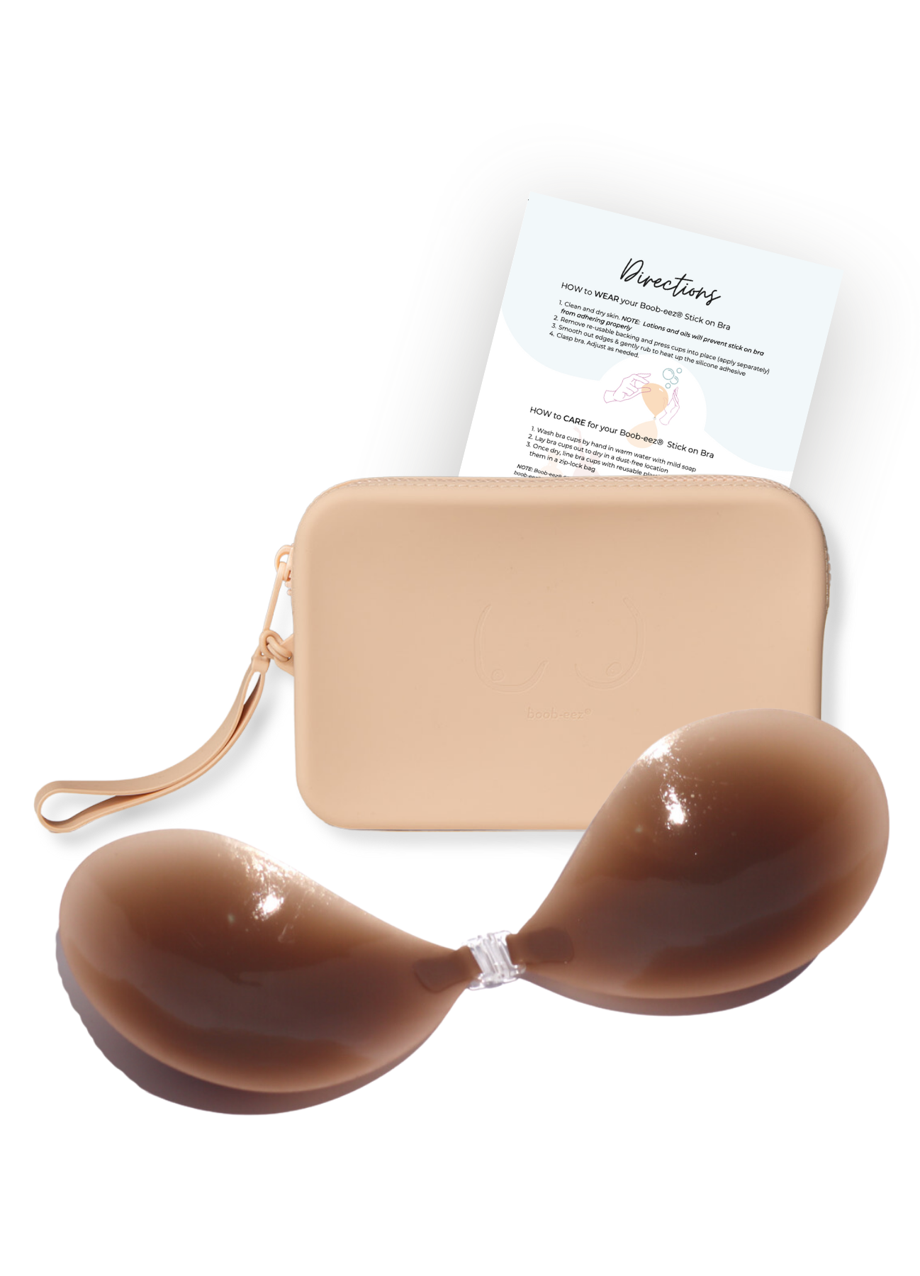 Match Maker - Silicone Travel Case + x1  Silicone Stick-On Bra - WSL Boob-eez