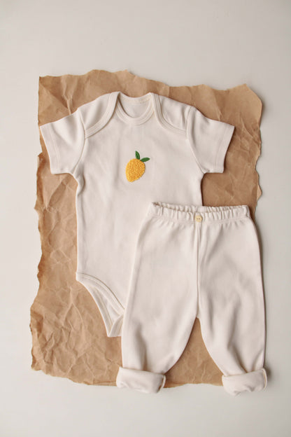 Lemon Short Sleeve-Pant Set Honey and Hive