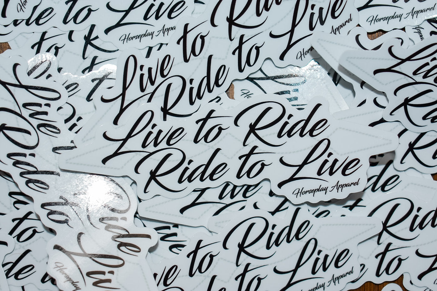 Live To Ride Sticker Horseplay Apparel