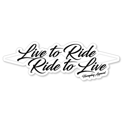 Live To Ride Sticker Horseplay Apparel
