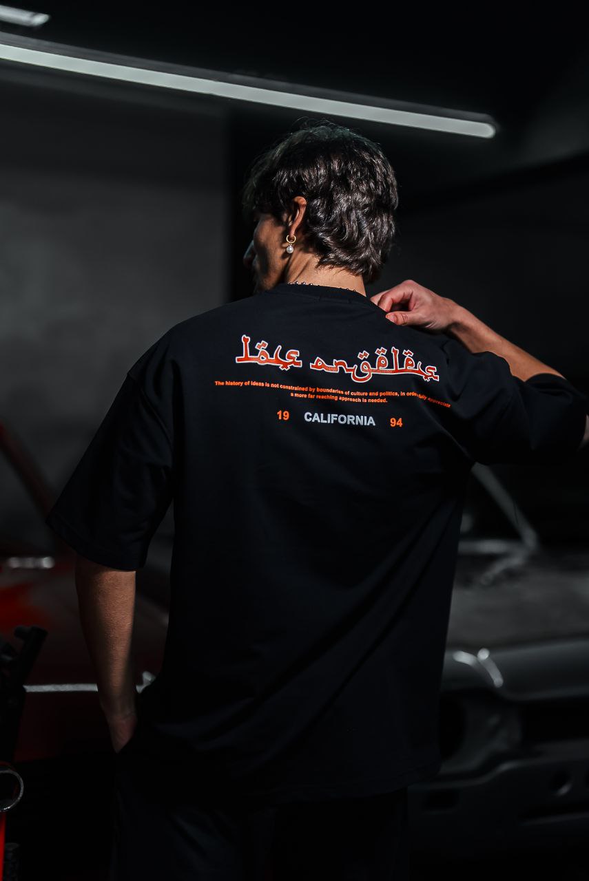 Los Angeles Arabic Script Graphic Cotton Tee Withinblack