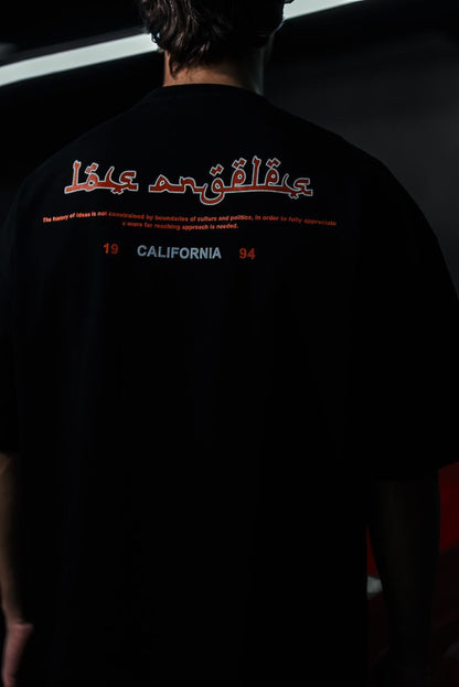 Los Angeles Arabic Script Graphic Cotton Tee Withinblack