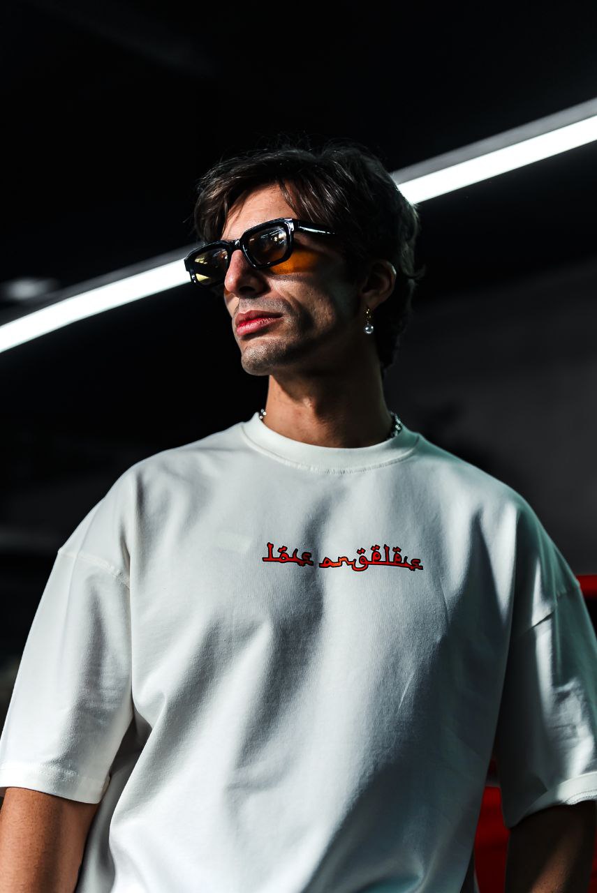 Los Angeles Arabic Script Graphic Cotton Tee Withinblack