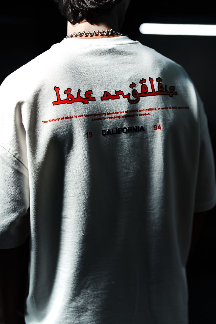 Los Angeles Arabic Script Graphic Cotton Tee Withinblack