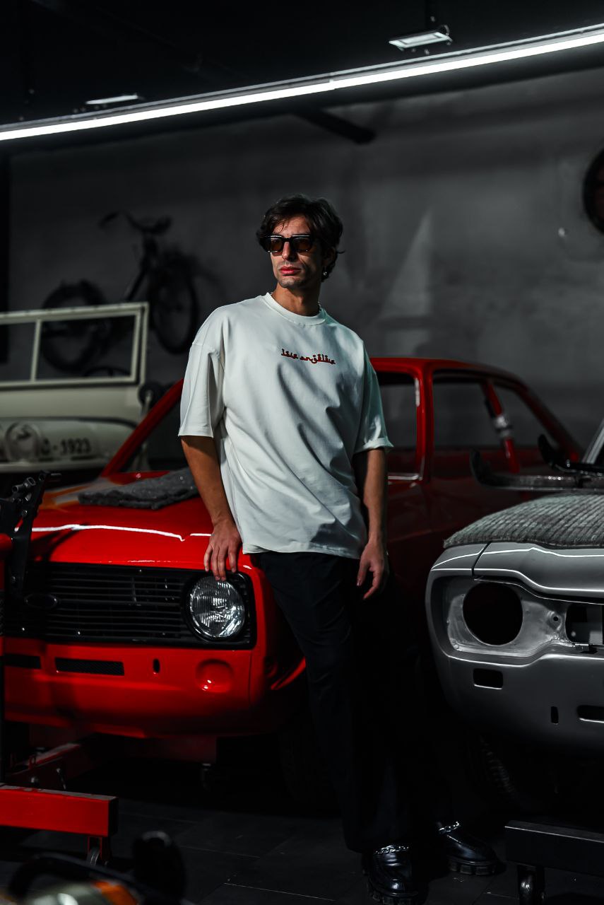 Los Angeles Arabic Script Graphic Cotton Tee Withinblack
