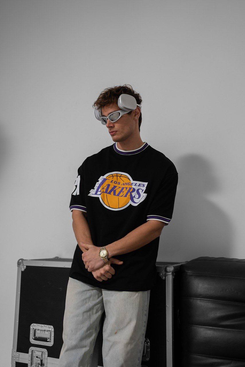 Los Angeles Lakers NBA Graphic Tee - Vintage Style Basketball T-Shirt - Retro Sports Top Withinblack