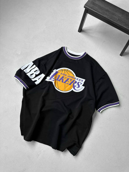 Los Angeles Lakers NBA Graphic Tee - Vintage Style Basketball T-Shirt - Retro Sports Top Withinblack