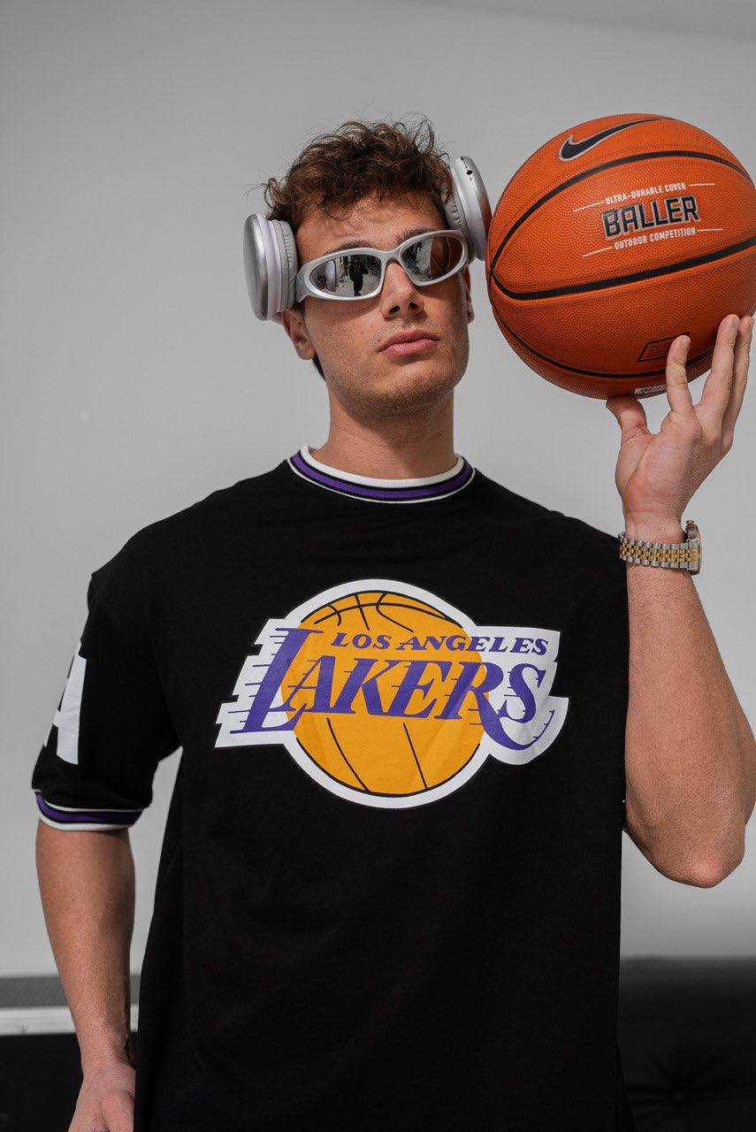 Los Angeles Lakers NBA Graphic Tee - Vintage Style Basketball T-Shirt - Retro Sports Top Withinblack