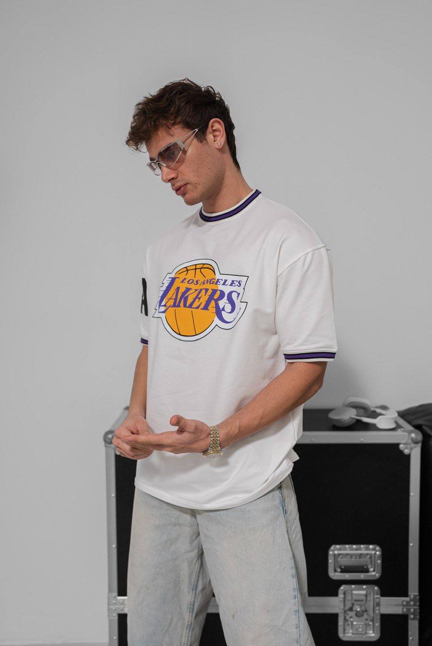 Los Angeles Lakers NBA Graphic Tee - Vintage Style Basketball T-Shirt - Retro Sports Top Withinblack
