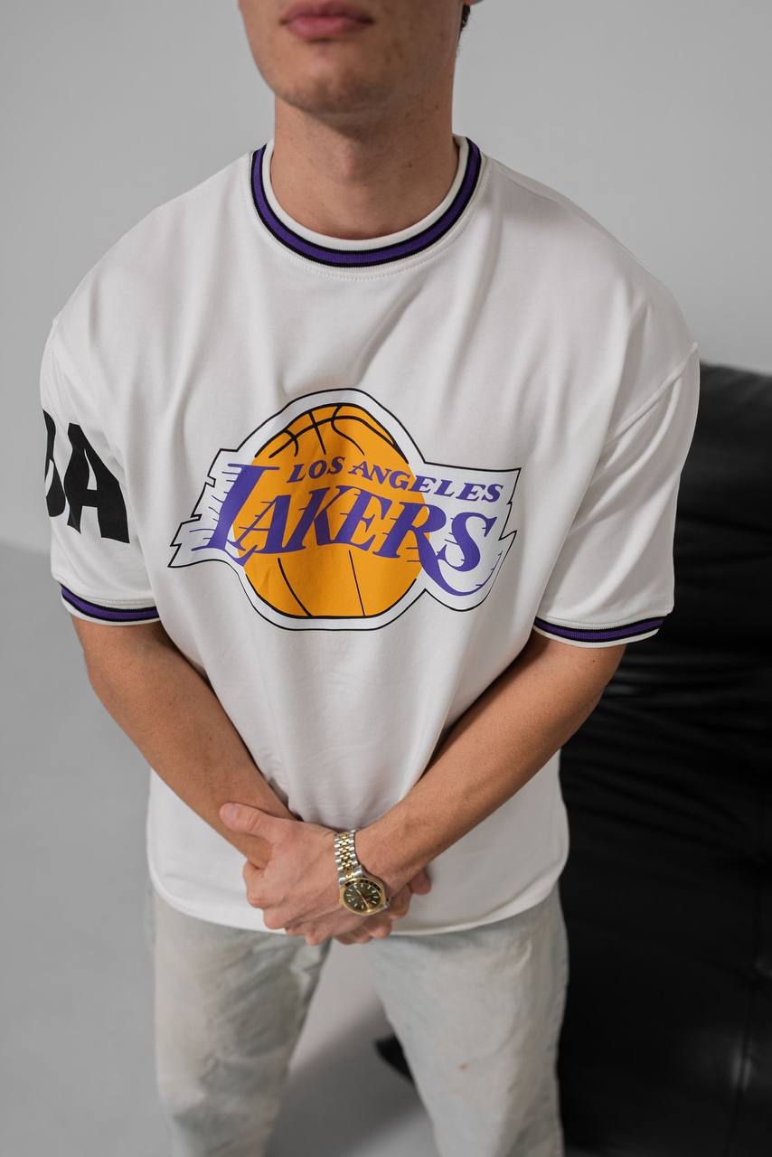 Los Angeles Lakers NBA Graphic Tee - Vintage Style Basketball T-Shirt - Retro Sports Top Withinblack