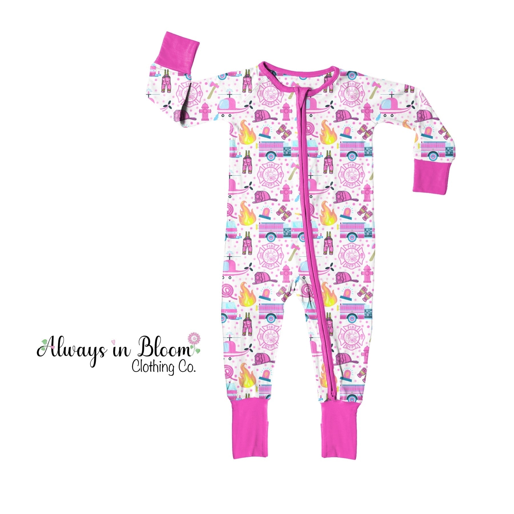 Bamboo Layette - Cute for a Cause - Pink Rescue Always In Bloom Clothing Co