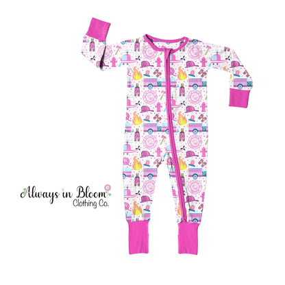 Bamboo Layette - Cute for a Cause - Pink Rescue Always In Bloom Clothing Co
