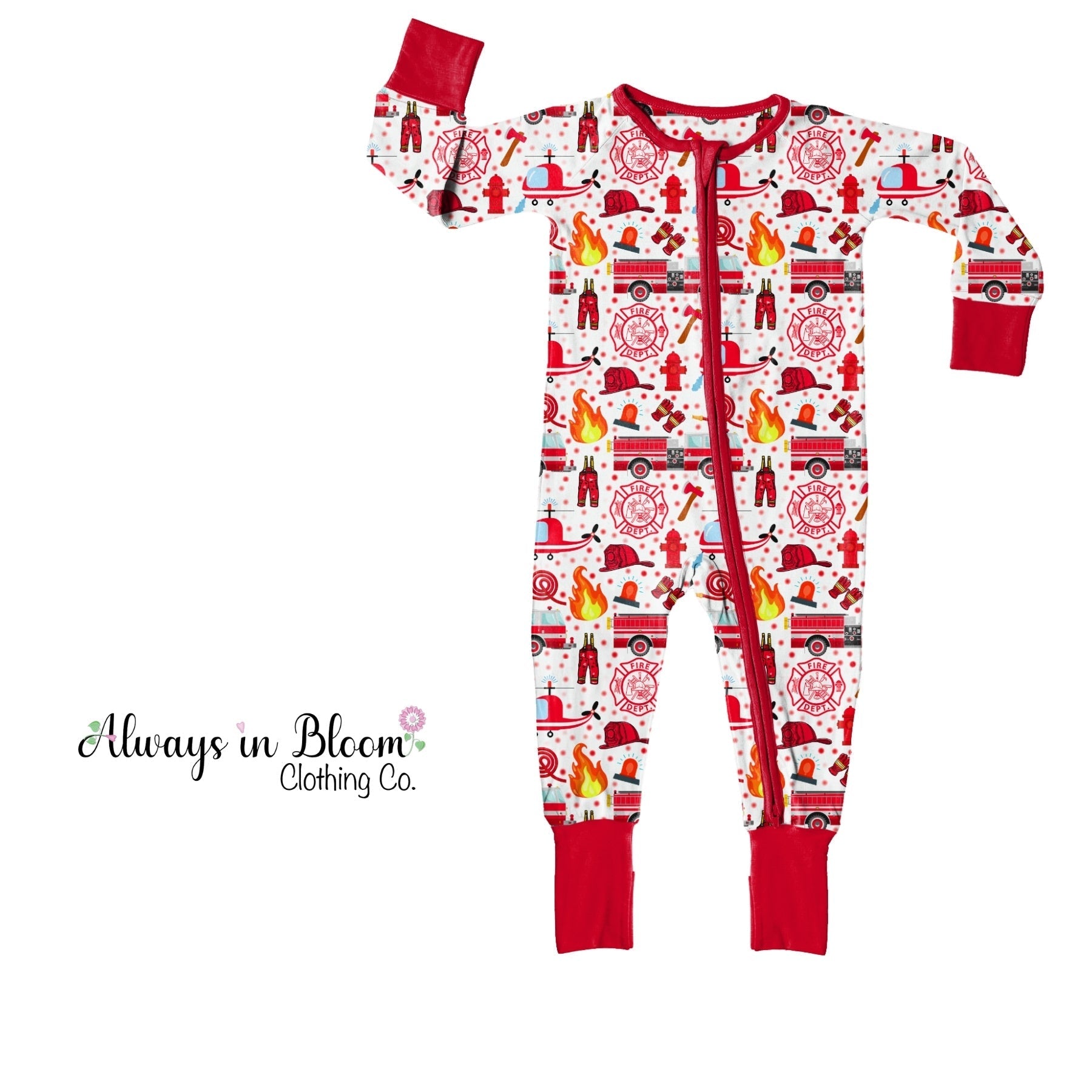 Bamboo Layette - Cute for a Cause - Red Rescue Always In Bloom Clothing Co