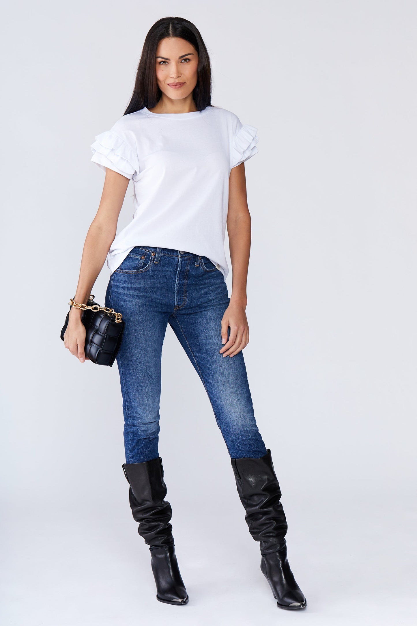 Ella Ruffle Sleeve Tee LOVETRUST