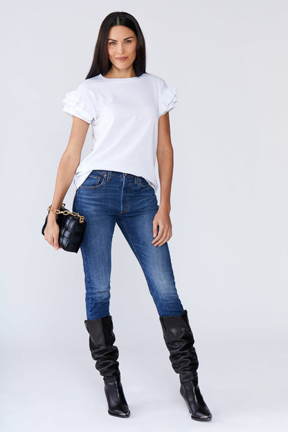 Ella Ruffle Sleeve Tee LOVETRUST
