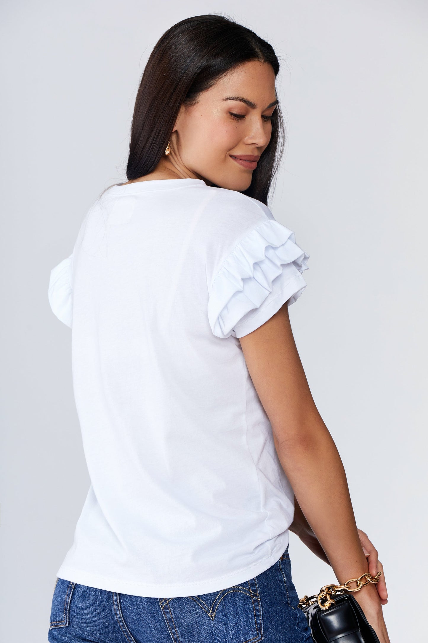 Ella Ruffle Sleeve Tee LOVETRUST