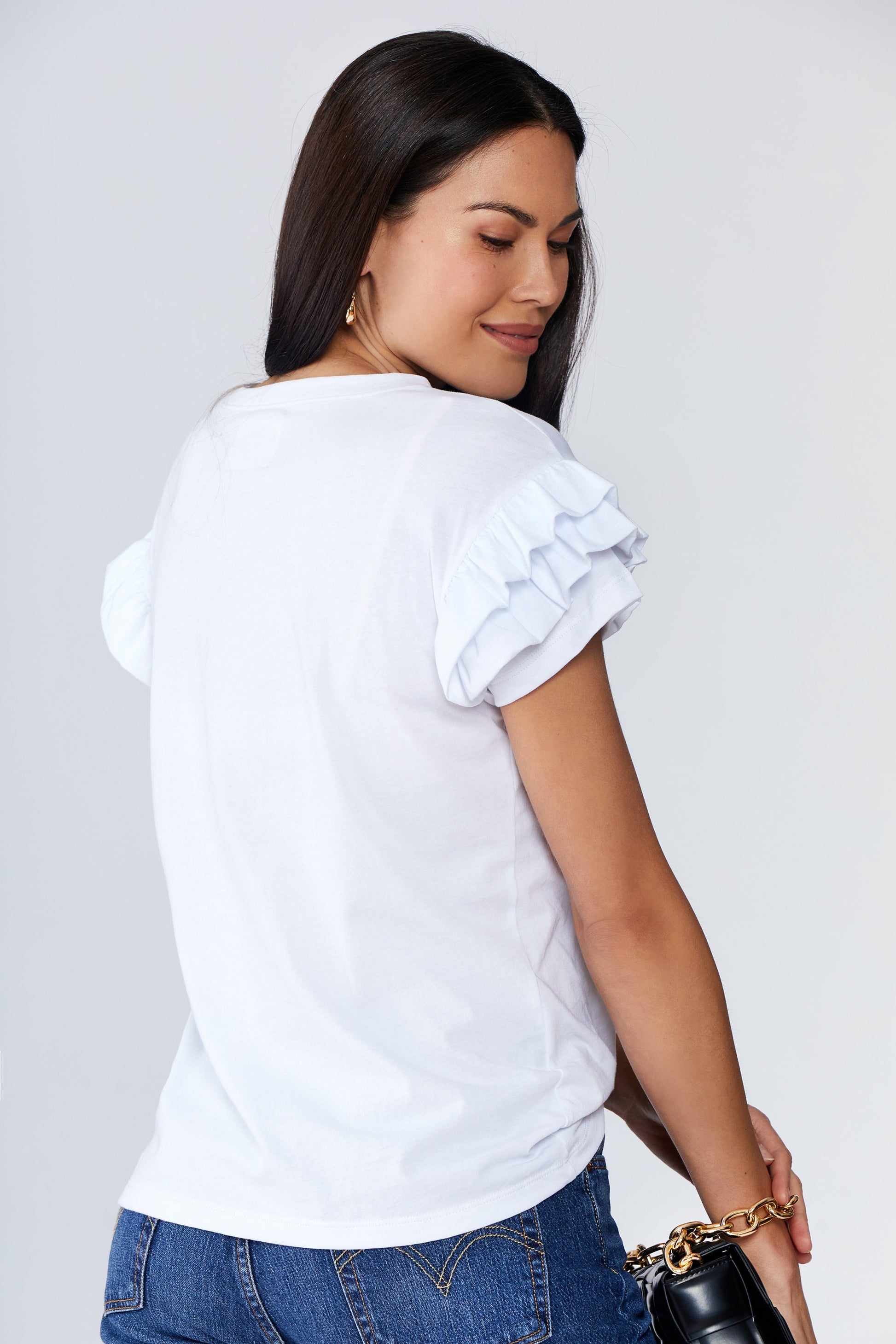 Ella Ruffle Sleeve Tee LOVETRUST