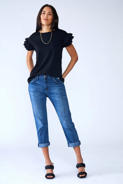 Ella Ruffle Sleeve Tee LOVETRUST