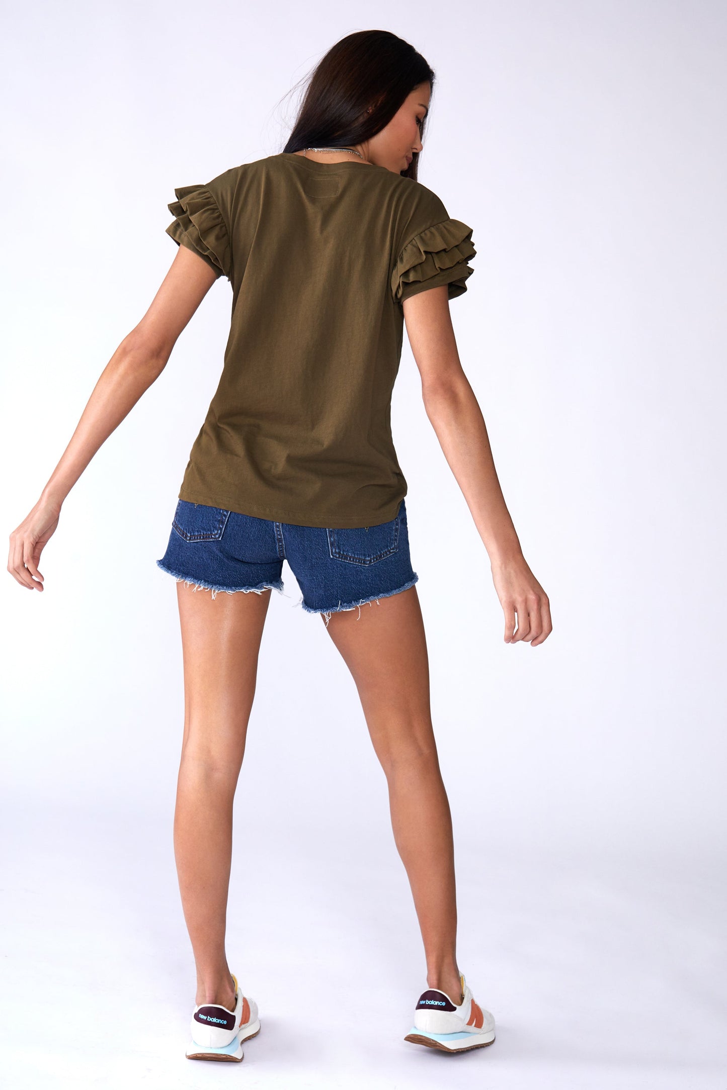 Ella Ruffle Sleeve Tee LOVETRUST